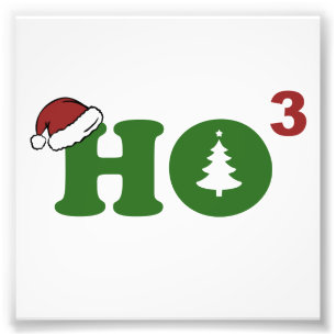 Ho Cubed Frohe Weihnachten Fotodruck