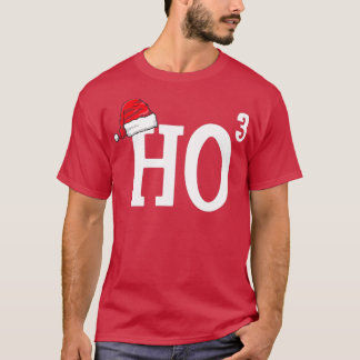 Ho Cubed Funny Christmas Weihnachtsmannmütze Ho Ho T-Shirt