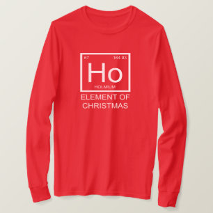 Ho Element Des Weihnachtsfestes Langarm Unisex (ro T-Shirt