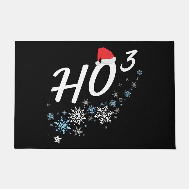 HO³ - Funny Christmas Weihnachtsfeier Ho Ho Ho Ho  Fußmatte (Vorderseite)