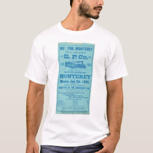 Ho für Monterey so. Pazifische Anzeige (1652A) T-Shirt