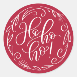Ho Ho Aufkleber Weihnachtsfeiertage Label-Siegel