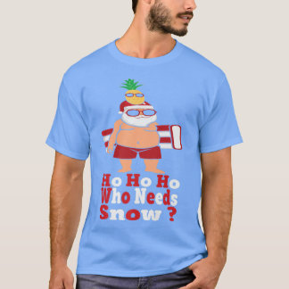 Ho Ho, der Snow Sommer Santa mit Strand Gonfl T-Shirt