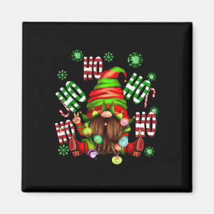 Ho Ho Elf Gnome Christmas Kids Boys Girls Xmas Magnet