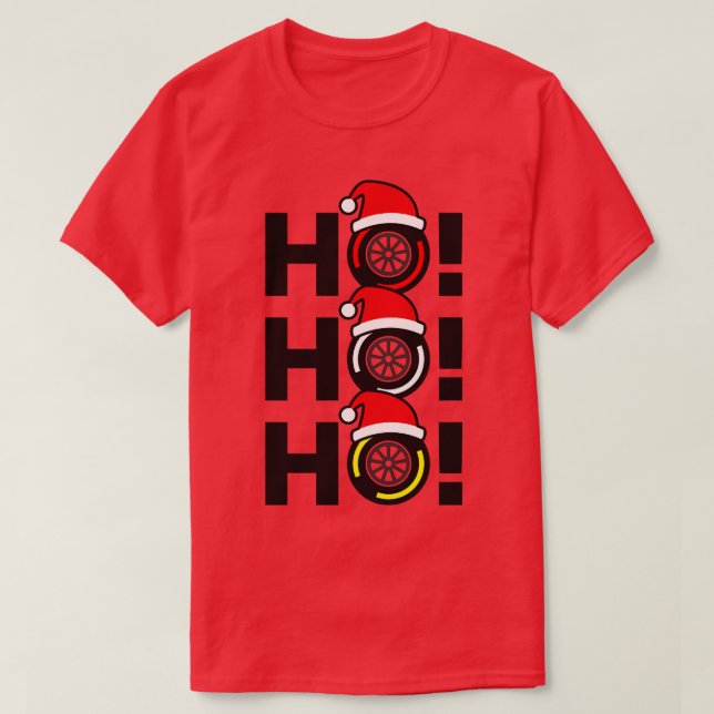 Ho Ho F1 Reifenmischung WeihnachtsHat Design T-Shirt (Design vorne)