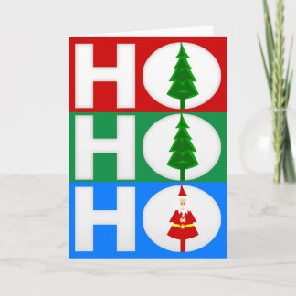 ho ho feiertagskarte