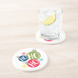 Ho Ho Festivals Weihnachten Weihnachten Weihnachte Getränkeuntersetzer