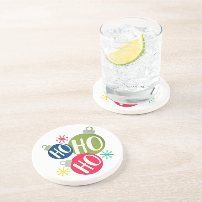 Ho Ho Festivals Weihnachten Weihnachten Weihnachte Getränkeuntersetzer (Seite)