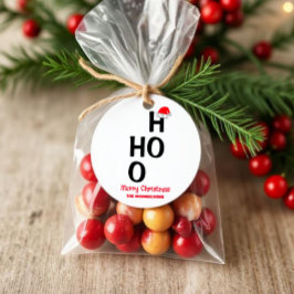 Ho Ho: Frohe Weihnachten Geschenkanhänger