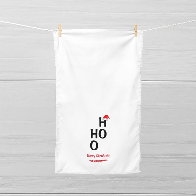 Ho Ho: Frohe Weihnachten Geschirrtuch (Von Creator hochgeladen)