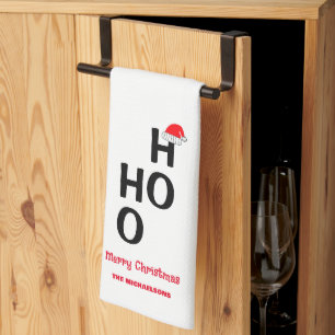 Ho Ho: Frohe Weihnachten Geschirrtuch