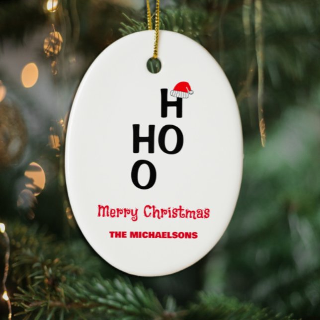 Ho Ho: Frohe Weihnachten Keramik Ornament (Von Creator hochgeladen)