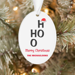 Ho Ho: Frohe Weihnachten Ornament