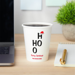 Ho Ho: Frohe Weihnachten Pappbecher