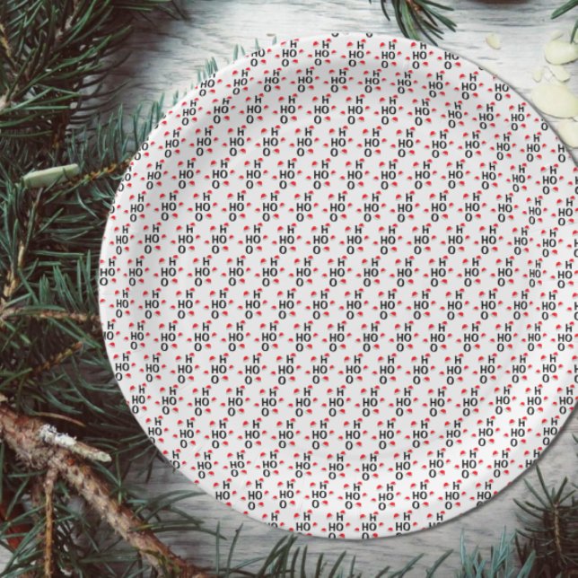 Ho Ho: Frohe Weihnachten Pappteller (Von Creator hochgeladen)