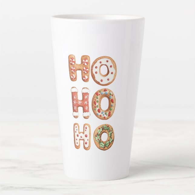 Ho Ho Gingerbread Cookie Weihnachten Milchtasse (Vorderseite)