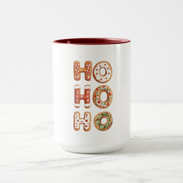 Ho Ho Gingerbread Cookie Weihnachten Tasse (Zentrum)