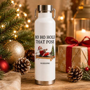 Ho Ho Halt Diese Pose Lustiger Weihnachtsmann Pila Trinkflasche