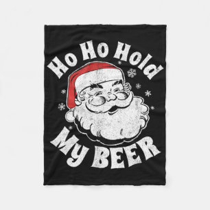 Ho Ho halt mein Bier lustige Weihnachten im Juli P Fleecedecke