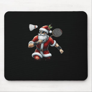 Ho Ho Halten Sie meinen Shuttle_ Santa Badminton N Mousepad