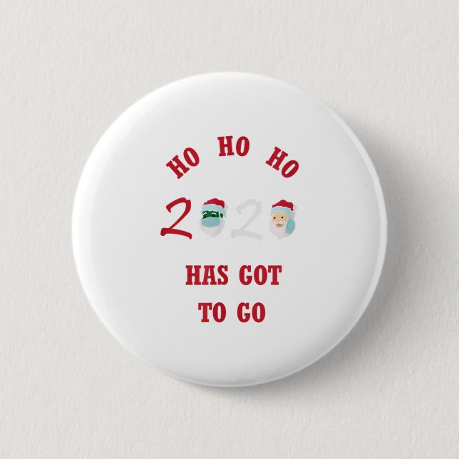 HO HO HO 2020 HAT GOT ZU GEO BUTTON (Vorderseite)