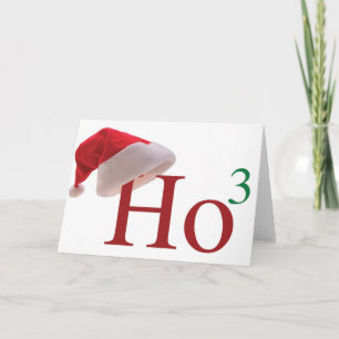 Ho Ho Ho 3 Merry Christmas to the 3rd power Feiertagskarte