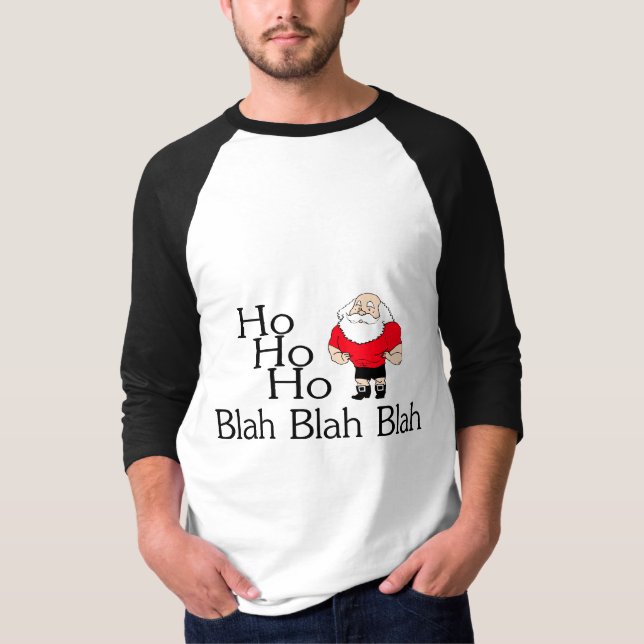 Ho Ho Ho Blabla - Blabla Weihnachten T-Shirt (Vorderseite)