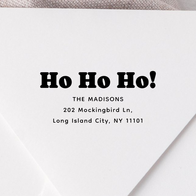 Ho Ho Ho Christmas Address Gummistempel (Von Creator hochgeladen)