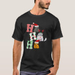 Ho Ho Ho Christmas Cat Lover Santa Claus Hat Xmas  T-Shirt<br><div class="desc">Ho Ho Ho Christmas Cat Lover Santa Claus Hat Xmas Pajamas</div>