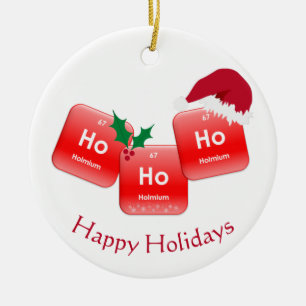 Ho Ho Ho Christmas Element Illustration Foto Keramik Ornament