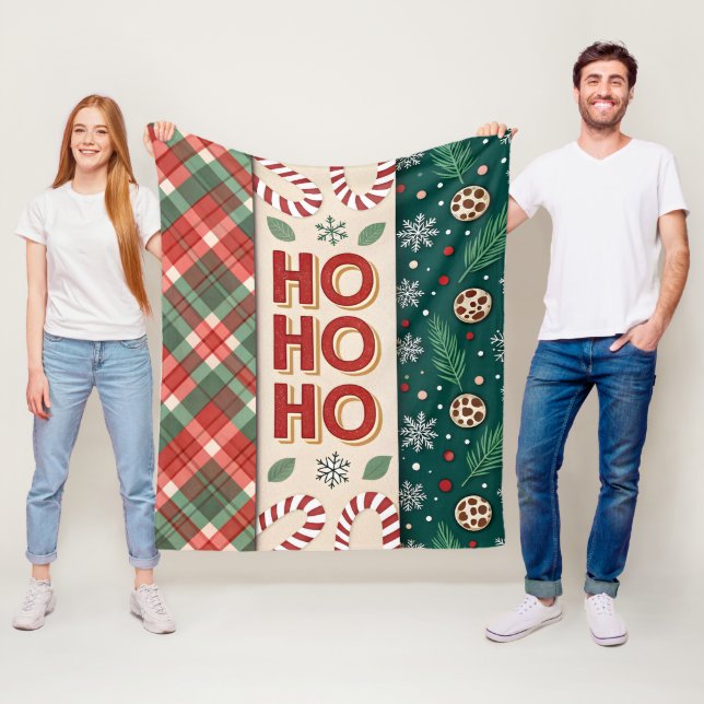 Ho Ho Ho Christmas Fleecedecke (Beispiel)