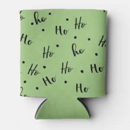 Ho Ho Ho Christmas Red Background Dosenkühler