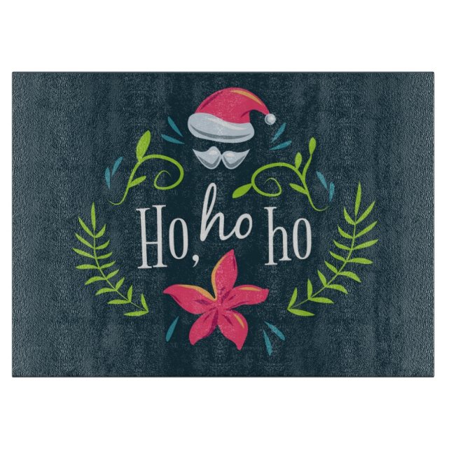 Ho Ho Ho Christmas Schneidebrett (Vorderseite)