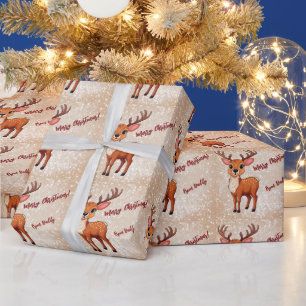 Ho-Ho-Ho! Es ist ein Rentier  Geschenkpapier