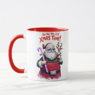 Ho Ho Ho. Es ist Weihnachten Zeit niedliches Desig Tasse