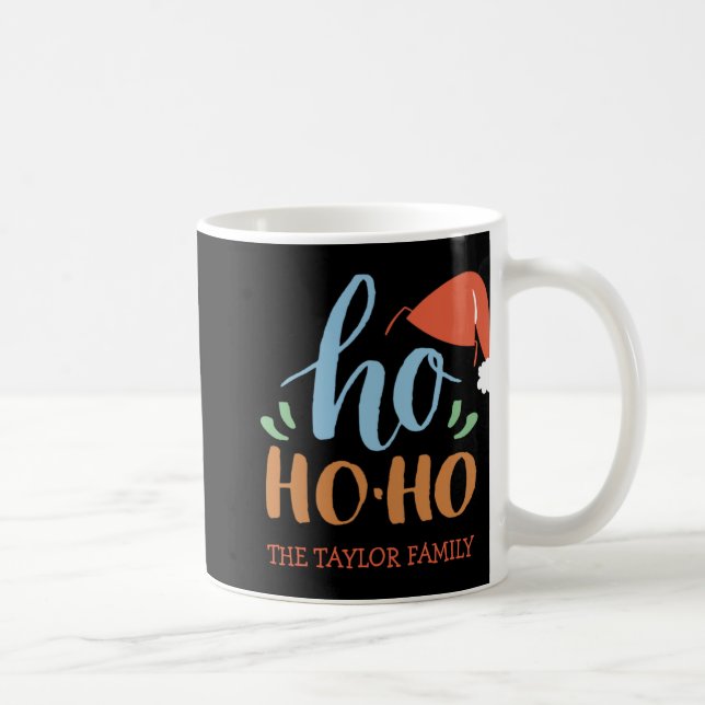 Ho Ho Ho Family Christmas Boy T Shirt  Kaffeetasse (Rechts)