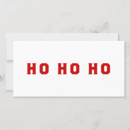 HO HO HO FEIERTAGSKARTE