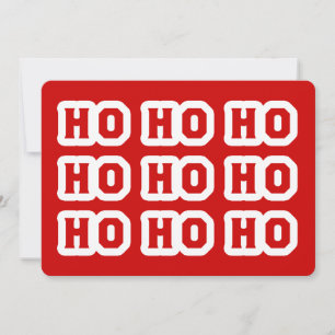 HO HO HO FEIERTAGSKARTE
