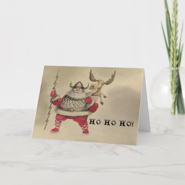 HO HO HO! FEIERTAGSKARTE (Vorderseite)