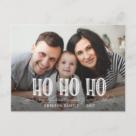 HO HO HO FEIERTAGSPOSTKARTE