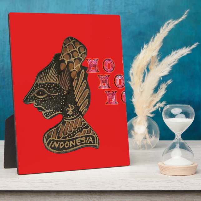 Ho Ho Ho! Frohe Weihnachten Indonesien niedlich Re Fotoplatte (Seite)