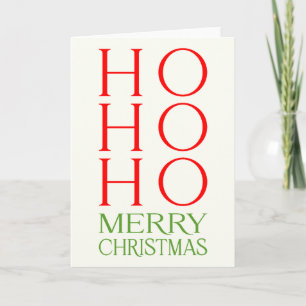 Ho Ho Ho Frohe Weihnachten Karte