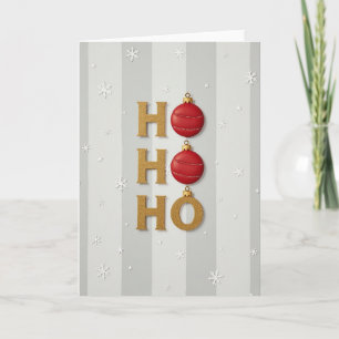 Ho Ho Ho Frohe Weihnachten Karte