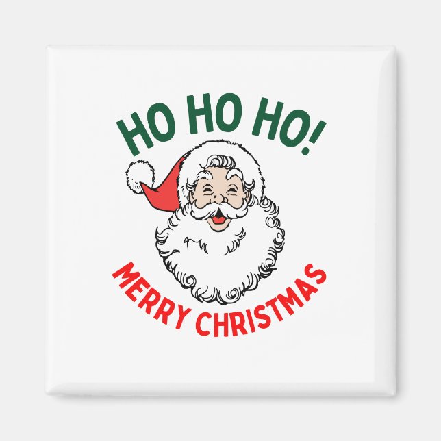 HO HO HO FROHE WEIHNACHTEN MAGNET (Vorne)