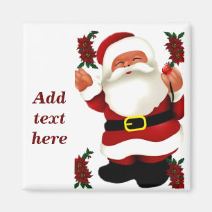 Ho! Ho! Ho! Frohe Weihnachten_ Magnet