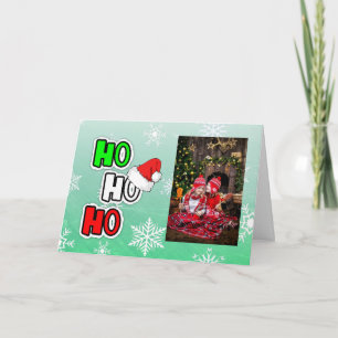 Ho HO HO Frohe Weihnachten Personalisierte Custom Karte