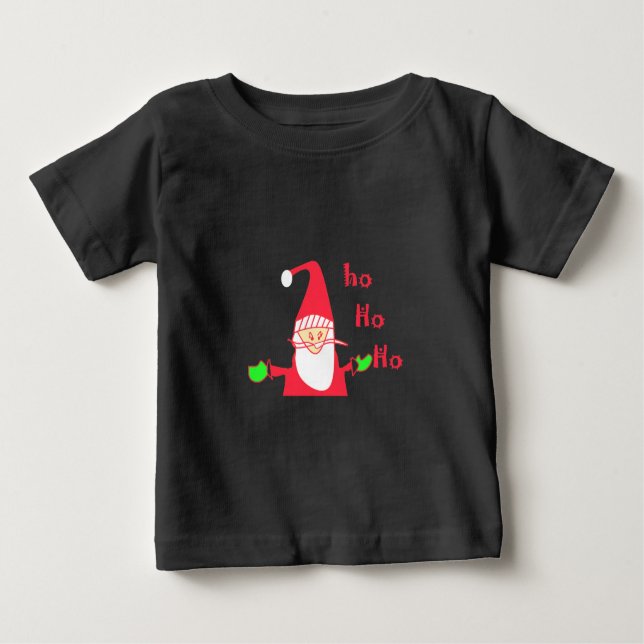 Ho Ho Ho Frohe Weihnachten von Santa.png Baby T-shirt (Vorderseite)