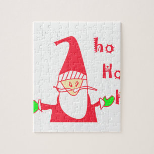 Ho Ho Ho Frohe Weihnachten von Santa.png Puzzle