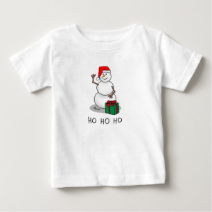 Ho Ho Ho Frohe Weihnachten Weihnachtsmann Niedlich Baby T-shirt
