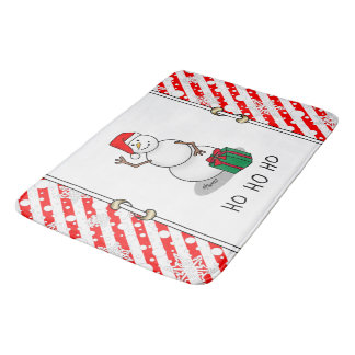 Ho Ho Ho Frohe Weihnachten Weihnachtsmann Niedlich Badematte